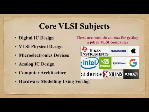 Must do courses for getting placed in VLSI Companies #vlsi #semiconducto #vlsidesign #interview