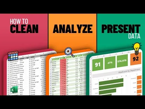 How to Clean Analyze and Present Data with Excel (FREE Adv Course)
