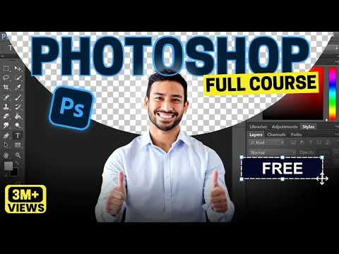 Adobe Photoshop Course for Beginners [12 Hours] Photoshop Tutorial for All Shapes & Tools