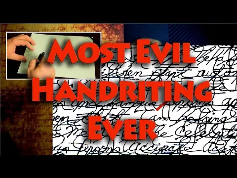 Most Evil Handwriting Ever Criminal Mind Revealed in Graphology Serial Killer?