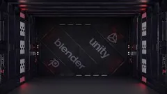 Blender 28 & Unity 3D - Sci-Fi Hallway Game Asset Creation