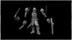 Keying for modular 3d printable miniatures in zbrush