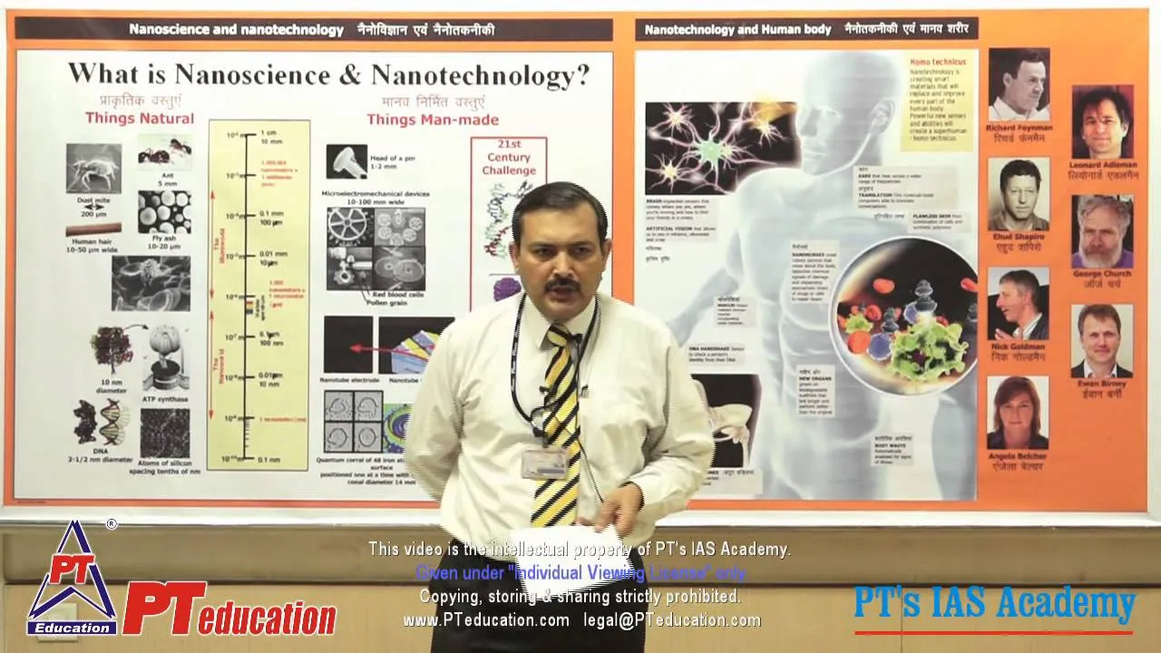 Nanotechnology in India (Full session) - PT& IAS Academy - by Sandeep Manudhane sir