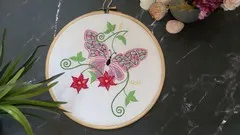 Hand Embroidery: Beginners Level: Butterfly - Part 2