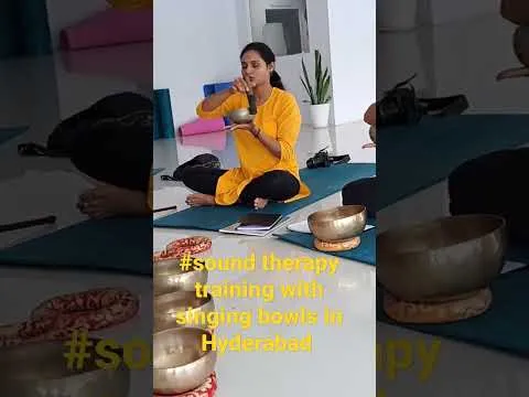 Sound therapy training in Hyderabad with Himalayan singing bowls Sound healing