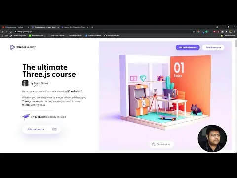 I took the Threejs course by Bruno Simon and it is awesome!