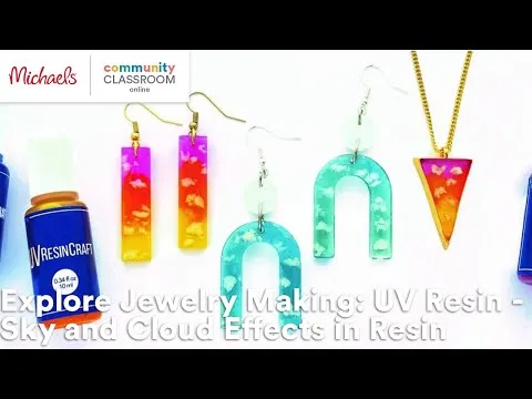Online Class: Explore Jewelry Making: UV Resin - Sky and Cloud Effects in Resin Michaels
