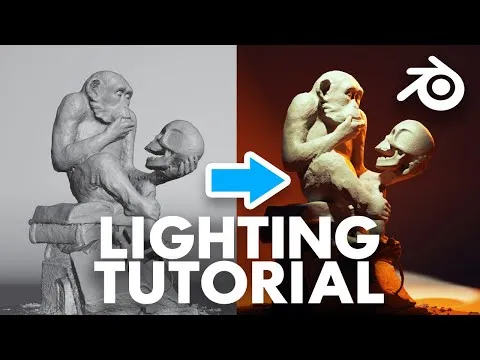 Blender Lighting Tutorial for 3D Beginners - Learn how to Light