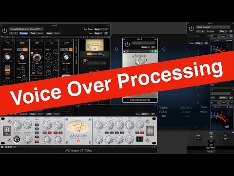 A Pro Voice Over Processing Chain With Saturation EQ Compression Expander&Gate and De-Essing