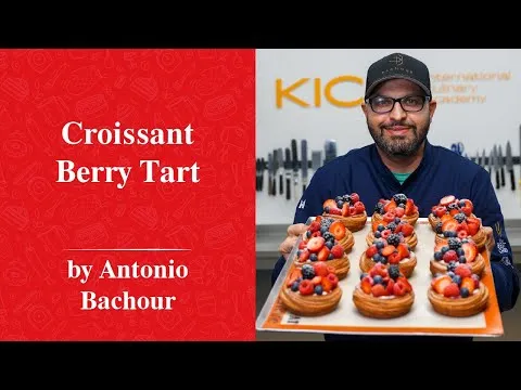 The BESTSELLER BERRY TART in Antonio Bachours pastry shop online class preview #KICA #KicaAcademy