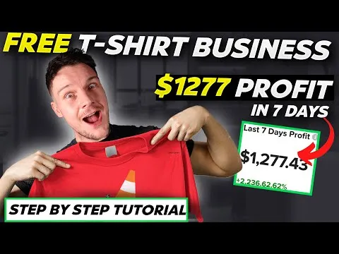 How to Start a T-Shirt Business For FREE with Print On Demand 2023 Tutorial