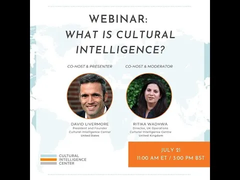 What is Cultural Intelligence? - Webinar