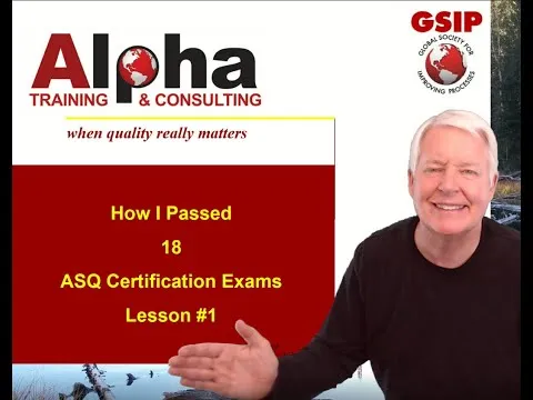 How I Passed 18 ASQ Certification Exams (Lesson #1)