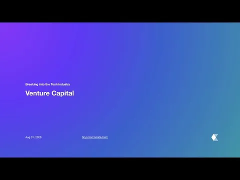Venture Capital Crash Course