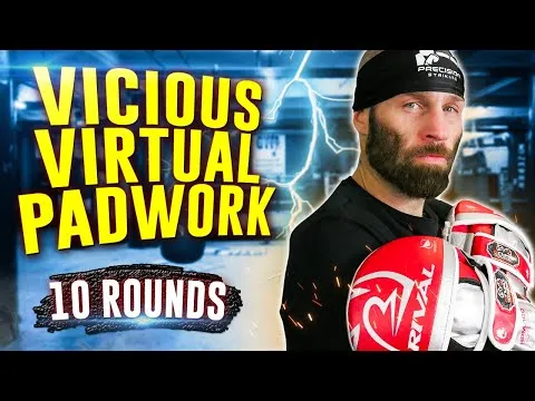 Virtual Padwork 10 Rounds of Boxing Combinations Home Workout