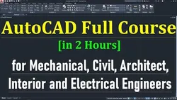 AutoCAD Training for Beginners for Mechanical Civil Architect Interior and Electrical Engineers