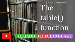 Julia Language Database JuliaDB