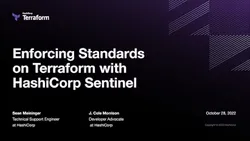 Enforcing Standards on Terraform with HashiCorp Sentinel