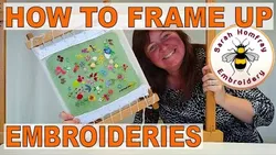 Framing tutorials for hand embroidery