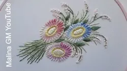 How Embroider A Bouquet Of Flowers