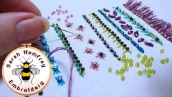 Beads in embroidery