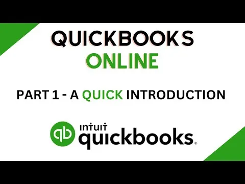 QuickBooks Online Tutorial - Part 1 - An Introduction to QuickBooks Online #quickbooks