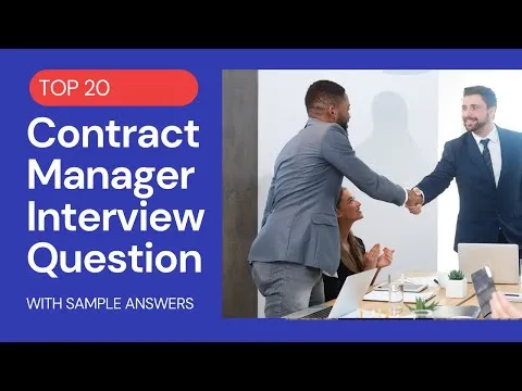 Top 20 Contract Manager Interview Question and Answers for 2023