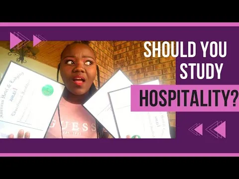 Studying Hospitality management-everything you need to know The truth South African YouTuber