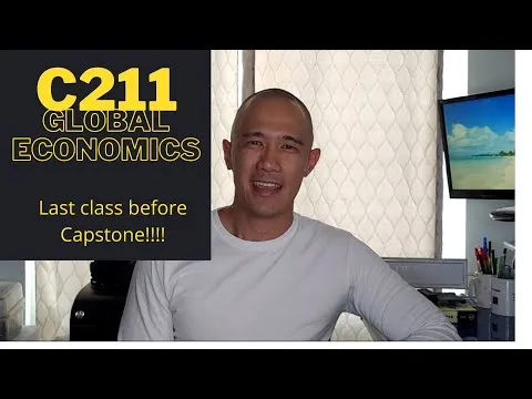 C211 Global Economics For Managers Course MBA at WGU