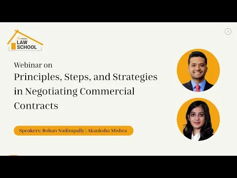 Webinar on Principles Steps & Strategies in Negotiating Commercial Contracts LLS