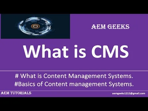 AEM Beginner #1 What is Content management System(CMS)