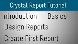 Crystal Report Tutorial for Beginners