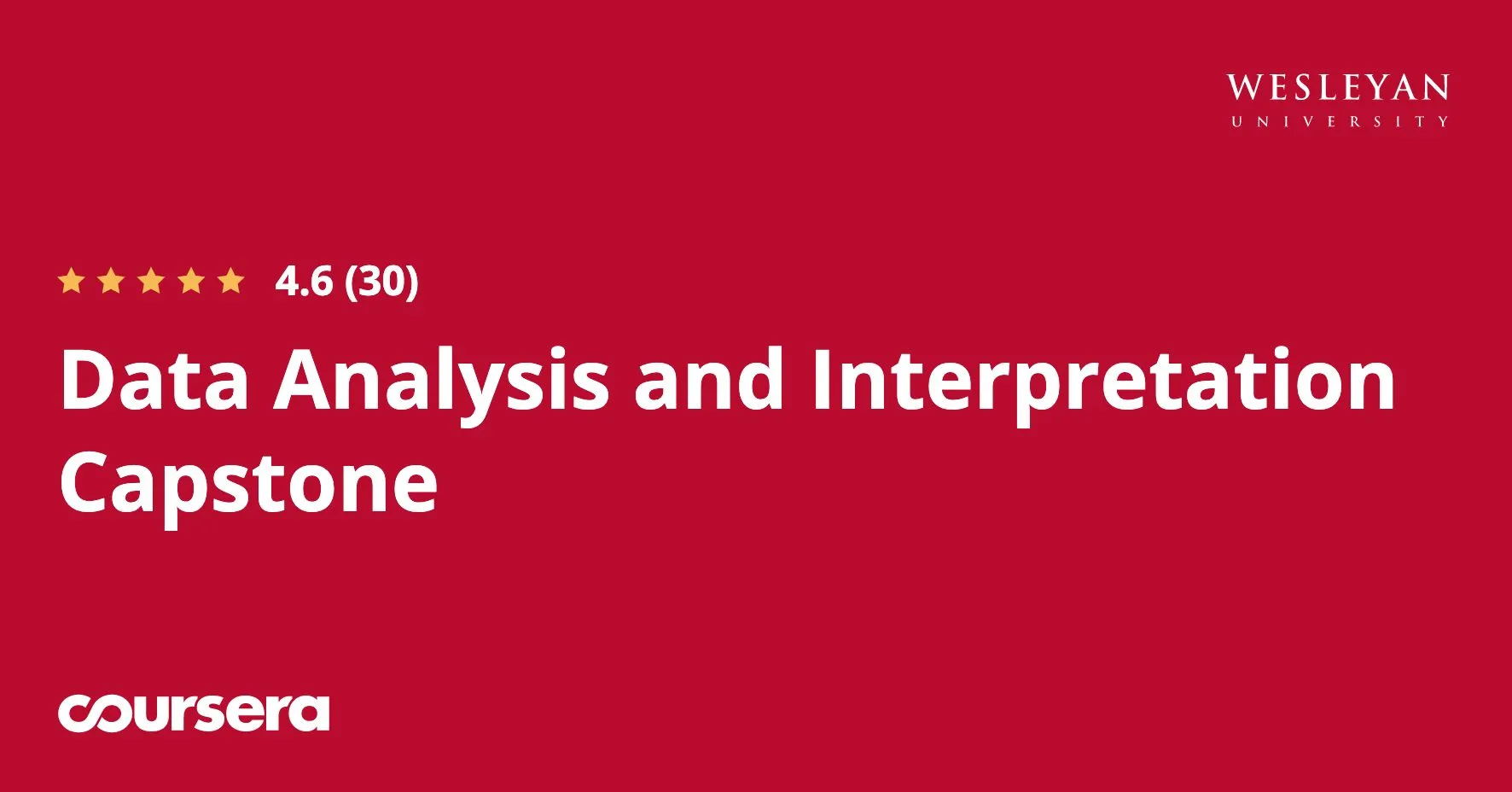 Data Analysis and Interpretation Capstone